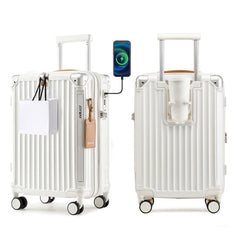 Joyway 20 inch Single Luggage Suitcase, Expandable Lightweight Durable, with Cup Holder, TSA Lock, Spinner Wheels