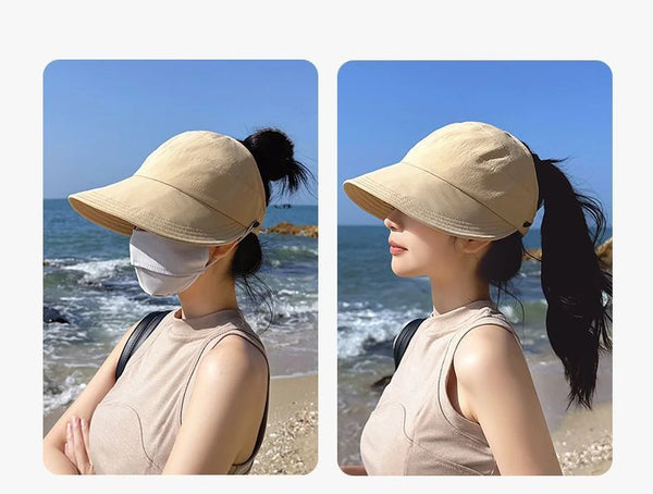 Women Bucket Hats Fashion Sun Protection Hats Creative Face Mask Hook Design Hats New Product Summer Sun Hat Apparel Accessorie