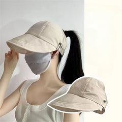 Women Bucket Hats Fashion Sun Protection Hats Creative Face Mask Hook Design Hats New Product Summer Sun Hat Apparel Accessorie