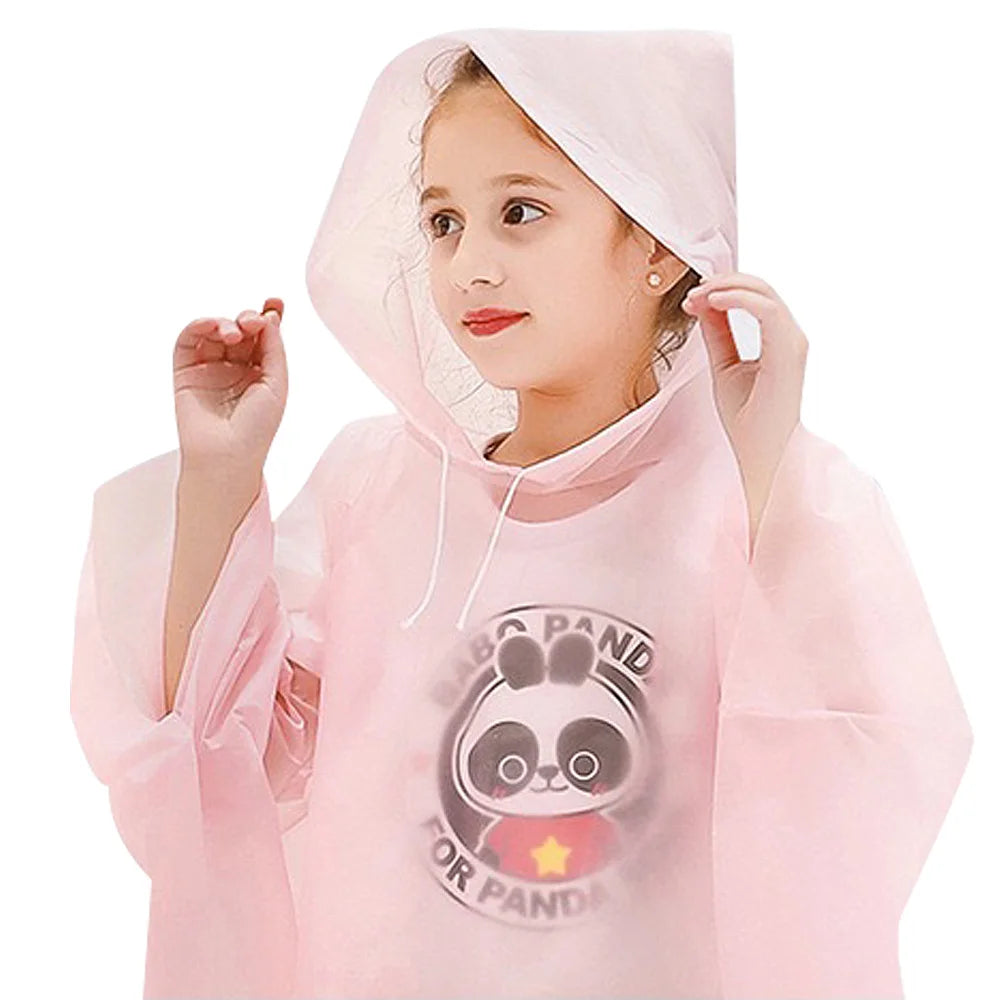 Disposable Raincoat for Kids Outdoor Travel Rainwear