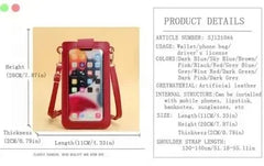 Multi-functional Cell Phone Touch Screen Clutch Bag Women's Wallet Large Capacity Travel Card Holder Passport Holder