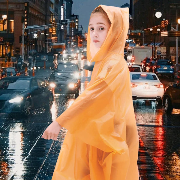 1pcs Disposable Raincoat Children Raincoat Outdoor Travel Raincoat  Portable Rainwear Camping Hiking Travel Accessories