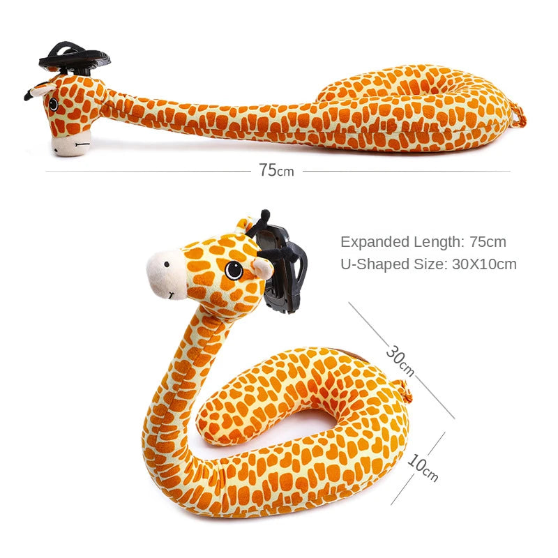 Travel Pillow with Phone Holder U Shaped Neck Support