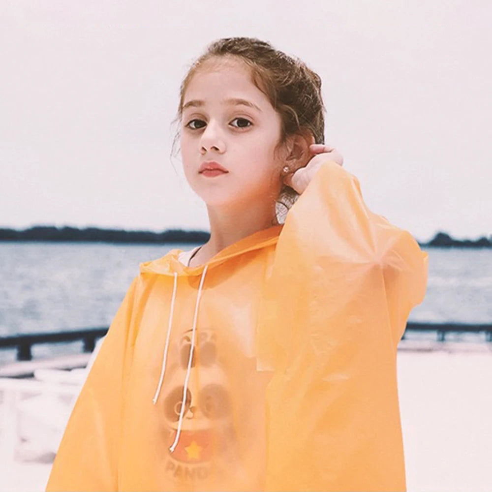 Disposable Raincoat for Kids Outdoor Travel Rainwear