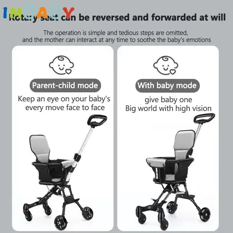 Foldable Baby Stroller Lightweight Infant Travel Cart