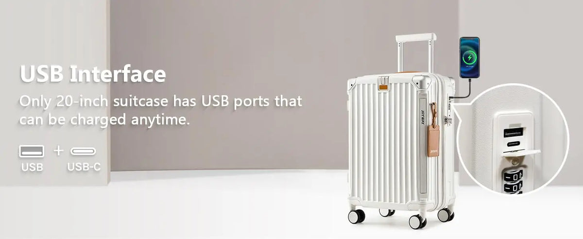 20 Inch Expandable Lightweight Luggage Suitcase Travel