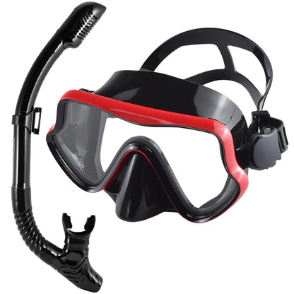 Adult Scuba Diving Mask Snorkel Set Panoramic Gear