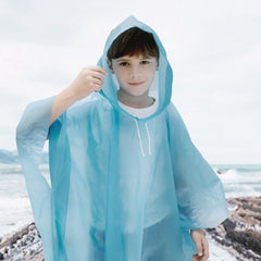 1pcs Disposable Raincoat Children Raincoat Outdoor Travel Raincoat  Portable Rainwear Camping Hiking Travel Accessories