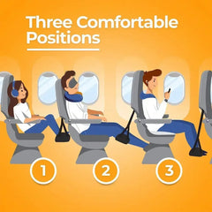 Travel Rest Hanging Footstool with Adjustable Straps Multifunctional Portable Hammock Footrest for Home Office Outdoor Airpalne