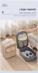Travel Shoe Bag Storage Bag Washed Diagonal Breathable Mesh Multiple Pairs of Shoes Portable Shoe Box for Business Trips