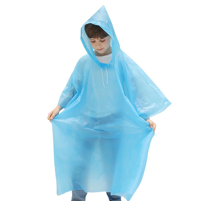 Disposable Raincoat for Kids Outdoor Travel Rainwear