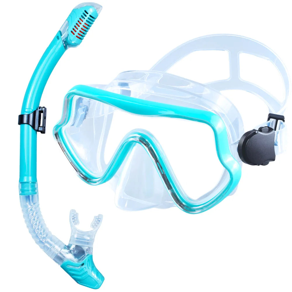 Adult Scuba Diving Mask Snorkel Set Panoramic Gear