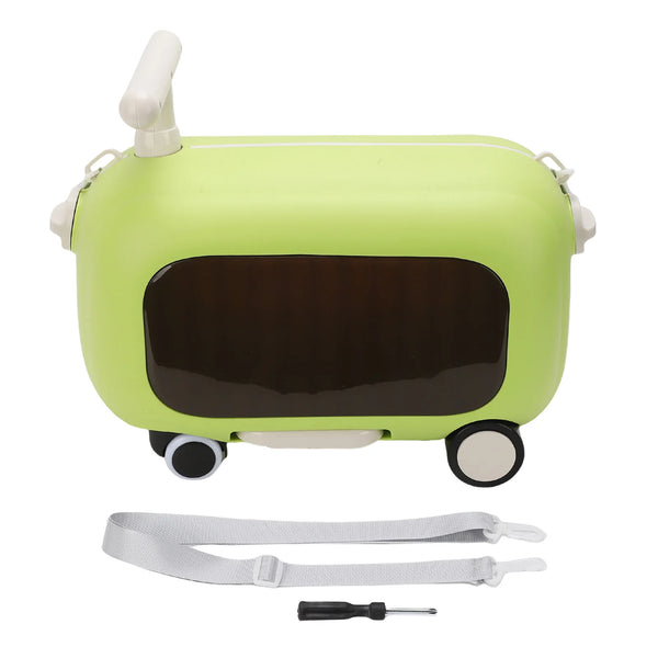 Kids Luggage Kids Ride On Luggage 90 Degree Folding Pedal Large Capacity Multi Functional Toddler Rideable Suitcase for Travel