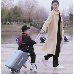 20 Inch Kids' Luggage Travel Bags for Children Suitcases on Wheels Child Travel Suitcase with Guardrails Rolling Luggage Case