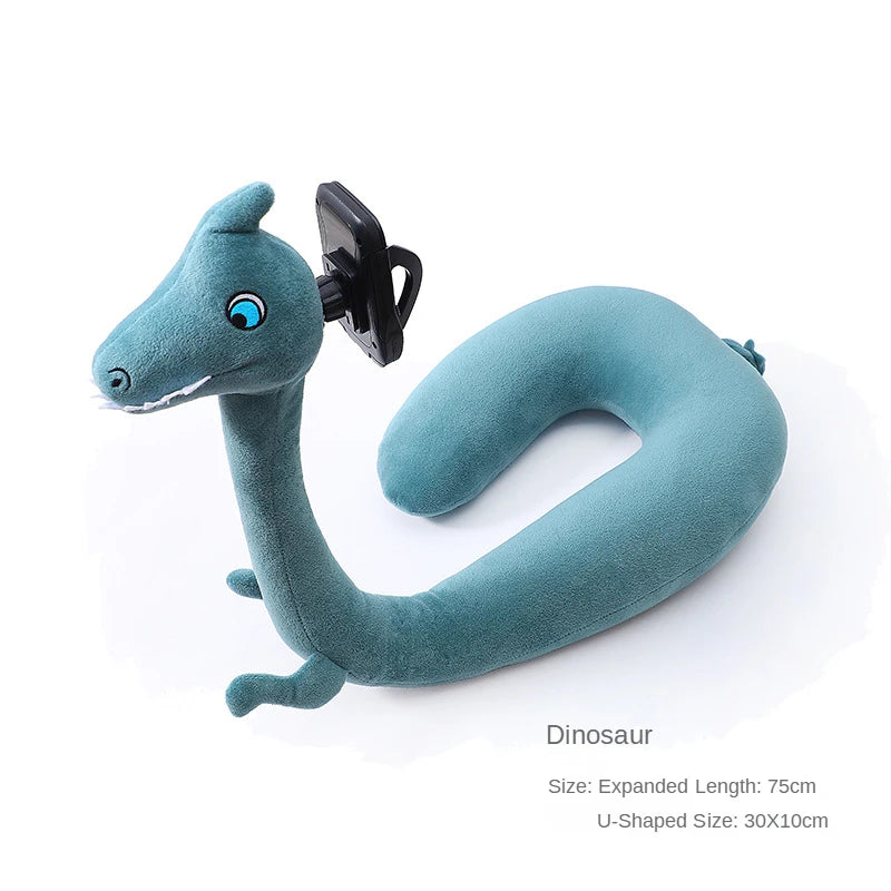 Travel Pillow with Phone Holder U Shaped Neck Support