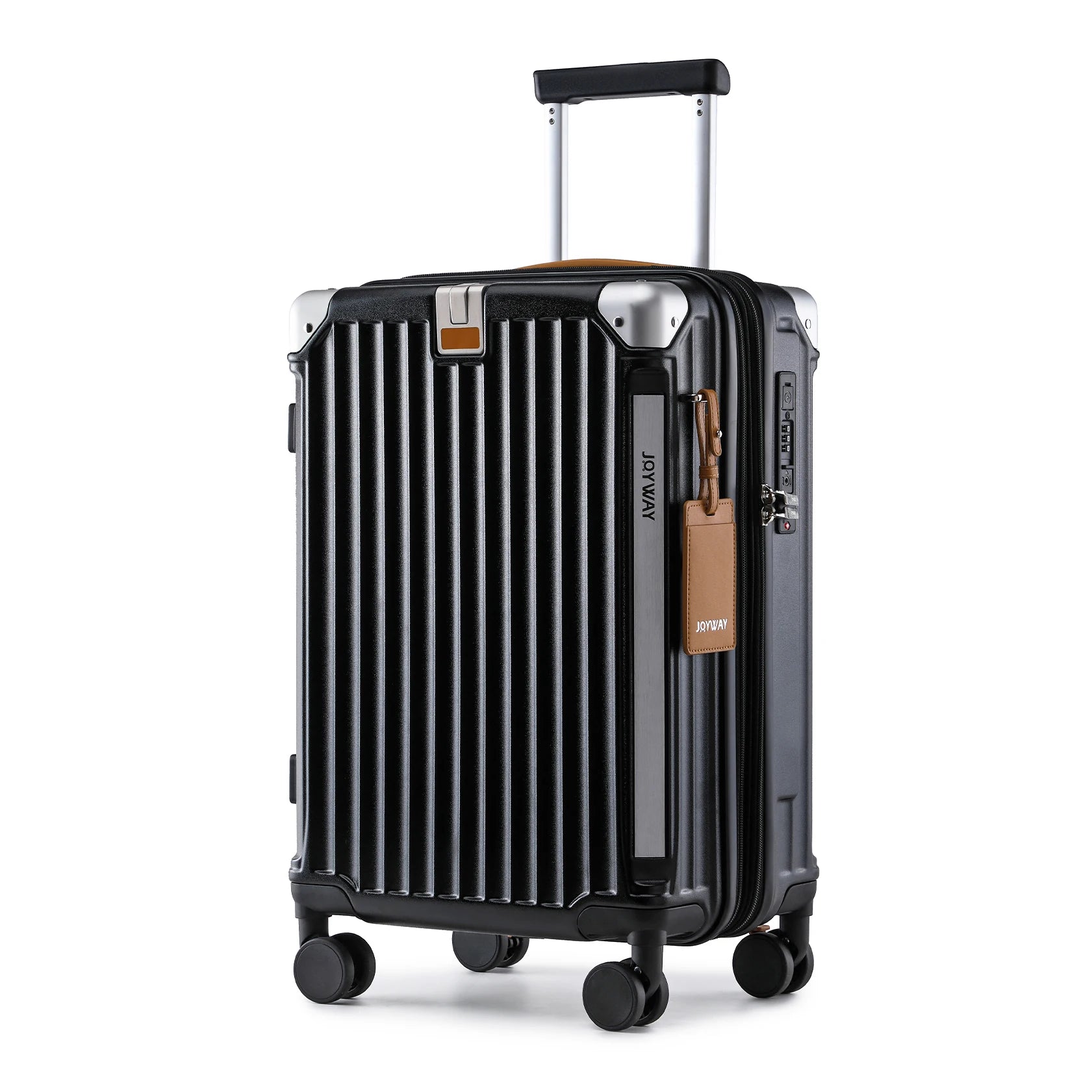 Joyway 20 inch Single Luggage Suitcase, Expandable Lightweight Durable, with Cup Holder, TSA Lock, Spinner Wheels