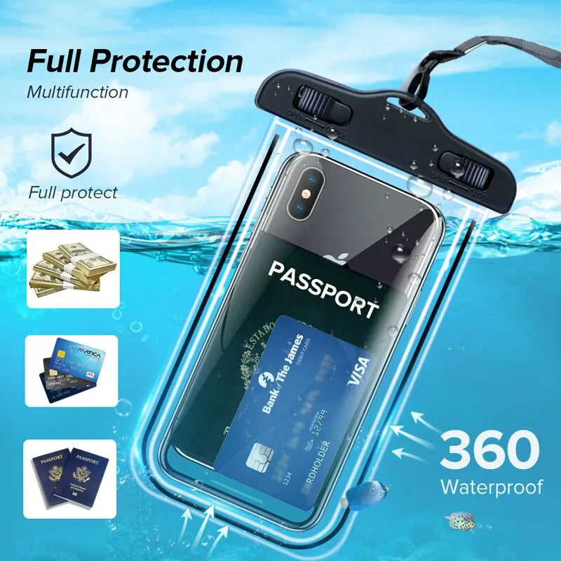 Universal Waterproof Phone Pouch Case For Swimming