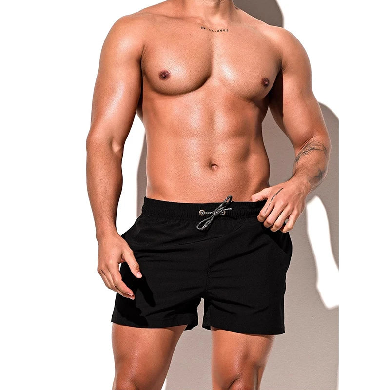 Mens Quick Dry Swim Short for Surfing Beach and Summer