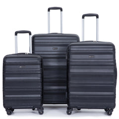 3 Piece Luggage Sets,PC Hardside Suitcase with Expandable,Spinner Wheels, TSA Lock,Carry on Luggage Set