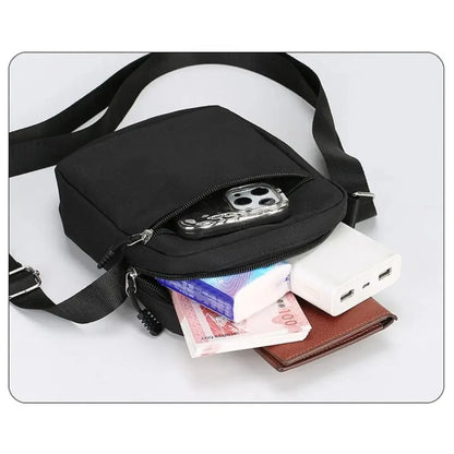 Simple and Casual Single-shoulder Bag, Oxford Fabric Crossbody Bag, Mini Small Bag, Mobile Phone Bag for Men and Women