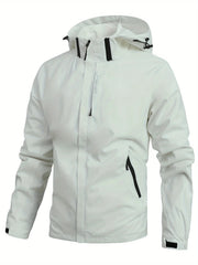 Men Waterproof Rain Jacket Lightweight Outer Hooded Outdoor Raincoat Hiking Windproof Jacket Climbing Outdoor Jackets Couple