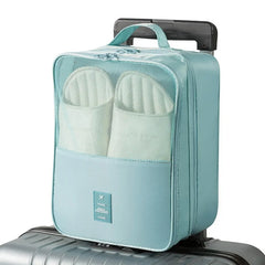 Travel Shoe Bag Storage Bag Washed Diagonal Breathable Mesh Multiple Pairs of Shoes Portable Shoe Box for Business Trips