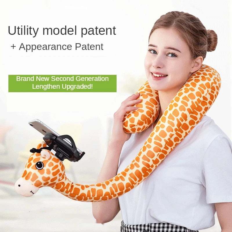Travel Pillow with Phone Holder U Shaped Neck Support