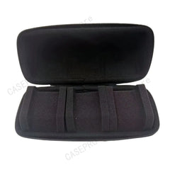 Travel Watch Case for 3 Watches - Durable Nylon Exterior, Secure Clip-On Closure, Elegant Black Display Storage Box
