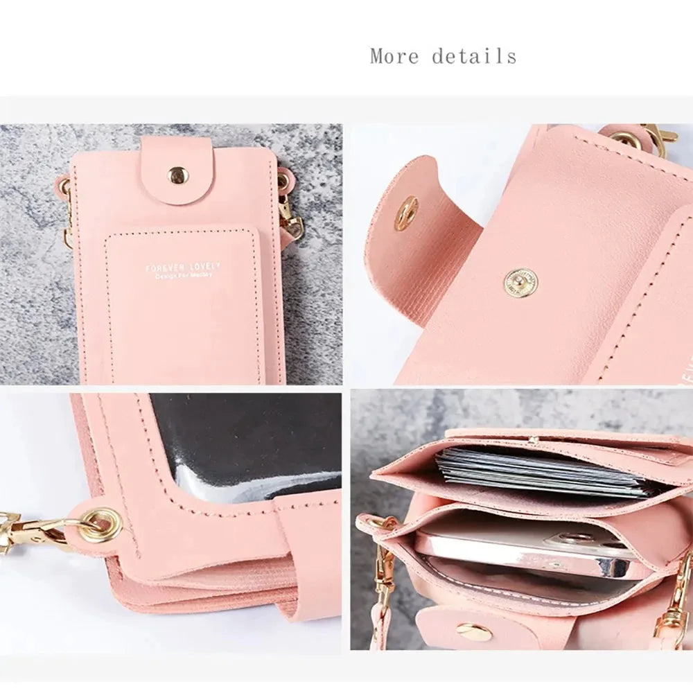 Multi-functional Cell Phone Touch Screen Clutch Bag Women&