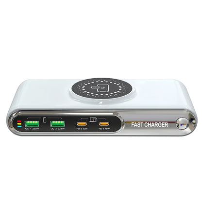 72W Multifunction Wireless Charger with USB C Quick Ports