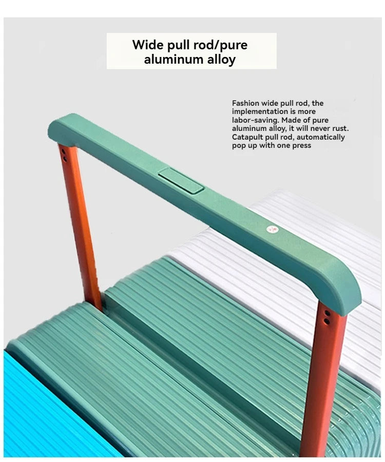 Wide pull suitcase, women&