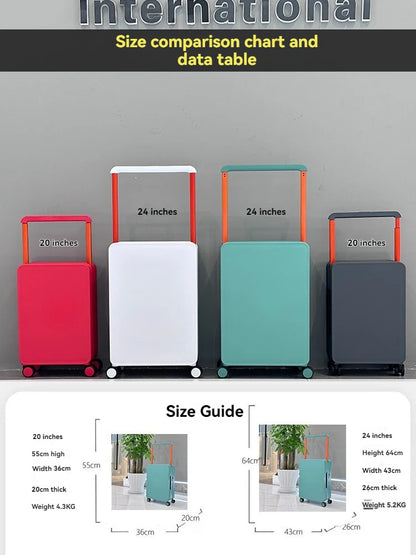 Wide pull suitcase, women&