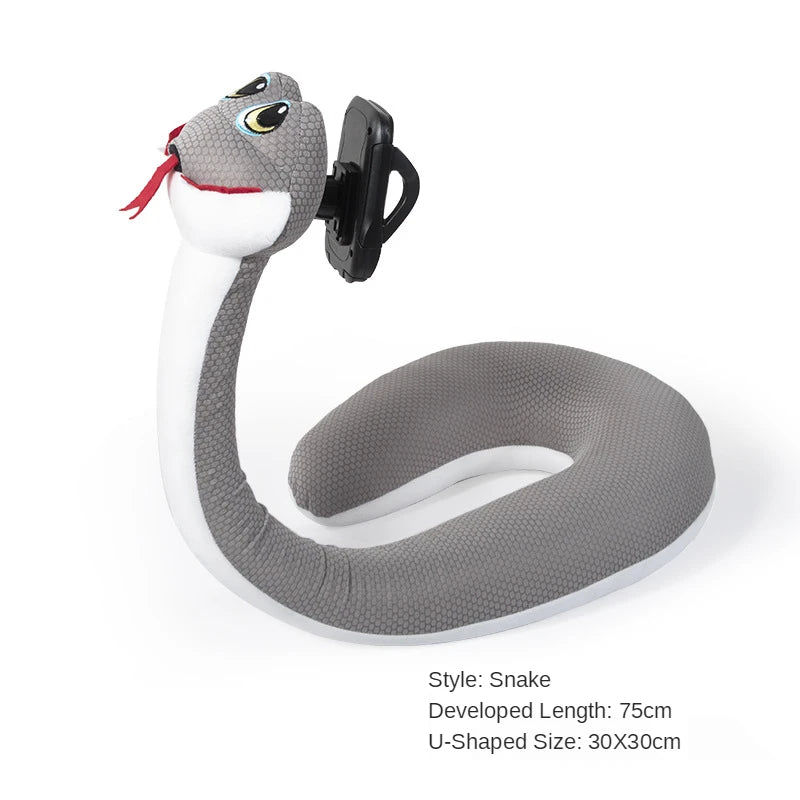Travel Pillow with Phone Holder U Shaped Neck Support