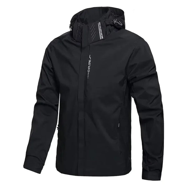Men Waterproof Rain Jacket Lightweight Outer Hooded Outdoor Raincoat Hiking Windproof Jacket Climbing Outdoor Jackets Couple