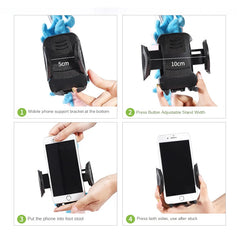 Travel Pillow with Mobile Phone Holder Lazy U-shaped Neck Support Cartoon Pillow with 360 Flexible Rotating Mobile Phone Holder