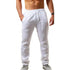 Men Lightweight Summer Casual Pants Breathable Loose Trouser