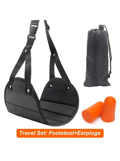 Portable Travel Footrest Hammock for Airplane Comfort