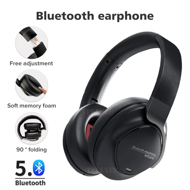 Wireless Bluetooth Noise Cancelling Headphones HiFi Stereo