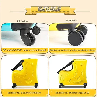 Kids Scooter Suitcase Ride-On Cabin Luggage for Travel