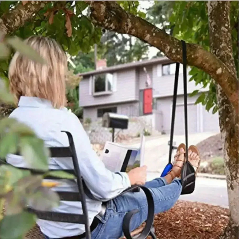 Portable Travel Footrest Hammock for Airplane Comfort