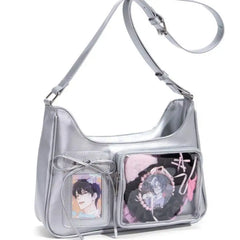 New Transparent Ita Bag School Crossbody Handbag Korean Y2K Pain Shoulder Bag Japanese Designer Preppy Handbag Zippered Bag