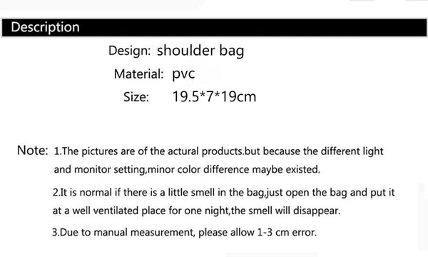 Transparent PVC Ladies Small Handbags Stadium Approved Women Clear Bag Fashion Waterproof Casual Simple Crossbody Shoulder Bags