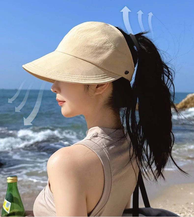 Women Fashion Bucket Hat Sun Protection Face Cover Hat