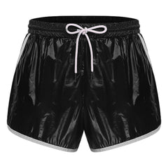 Mens Swimsuit Drawstring Seams Swim Shorts with Pockets Waterpoof Swimming Trunks Shorts Elastic Waistband Swimming Bathing Suit