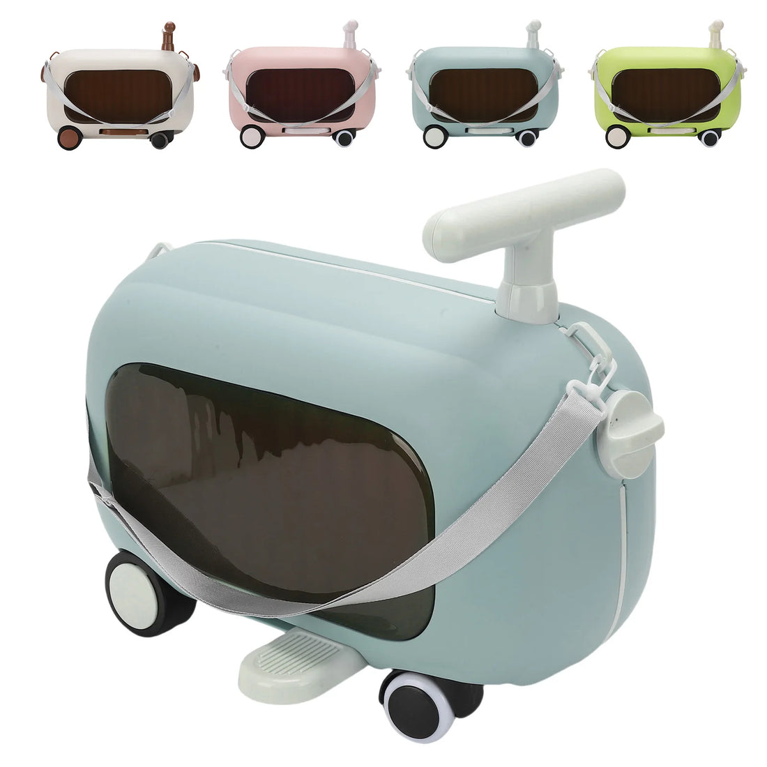 Kids Ride On Luggage Foldable Travel Suitcase for Kids