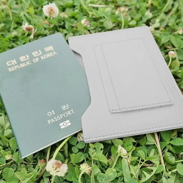 Waterproof RFID Passport Holder Large Capacity Travel Wallet with Multi-Slots for Cards ID Cash & Certificates PU Leather Purse