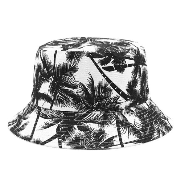 （Summer6）1 Pc Two Side Bucket Hat For Men Women Hip Hop Fisherman Hat Adult Summer Flat Cap