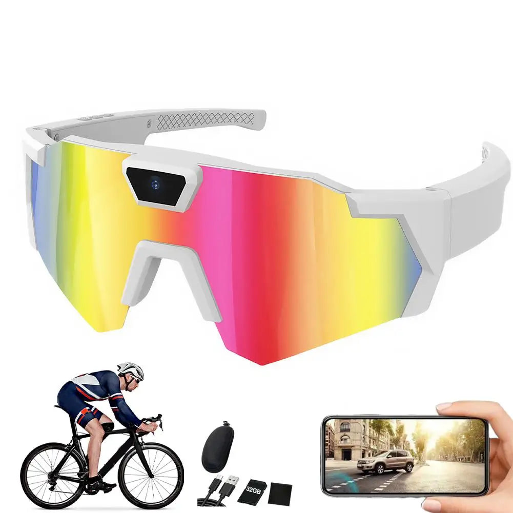 2026 AI Intelligent Glasses For Outdoor Cycling Windproof And Eye Protection Skiing Glasses High-definition Camera Photography