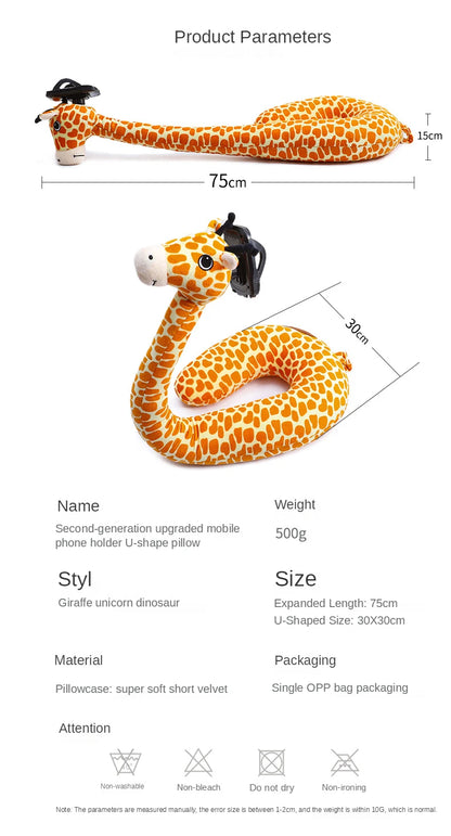 Travel Pillow with Phone Holder U Shaped Neck Support