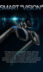 AI Smart Glasses 5 Million Pixels Recording Videos Photo Recognition Answer Translation 290mAh IP66 Waterproof Bluetooth Glasses